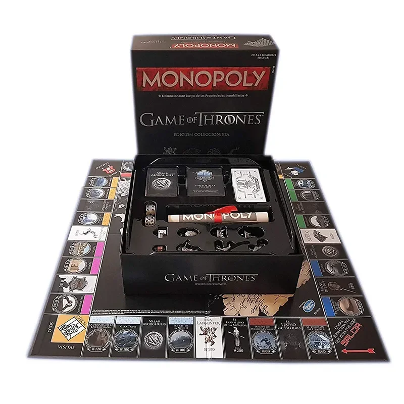 Game of Thrones Monopoly Toy English Board Game Card Board Game Family Party Toy Exquisite Boxed Gift Kid's Adult Toys Gift