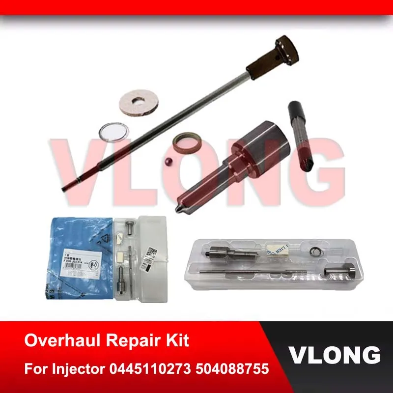 

Injector Overhaul Repair Kits Nozzle DLLA142P1595 0433171974 Valve F00VC01338 For FIAT IVECO 504386427 0445110435 0445110273