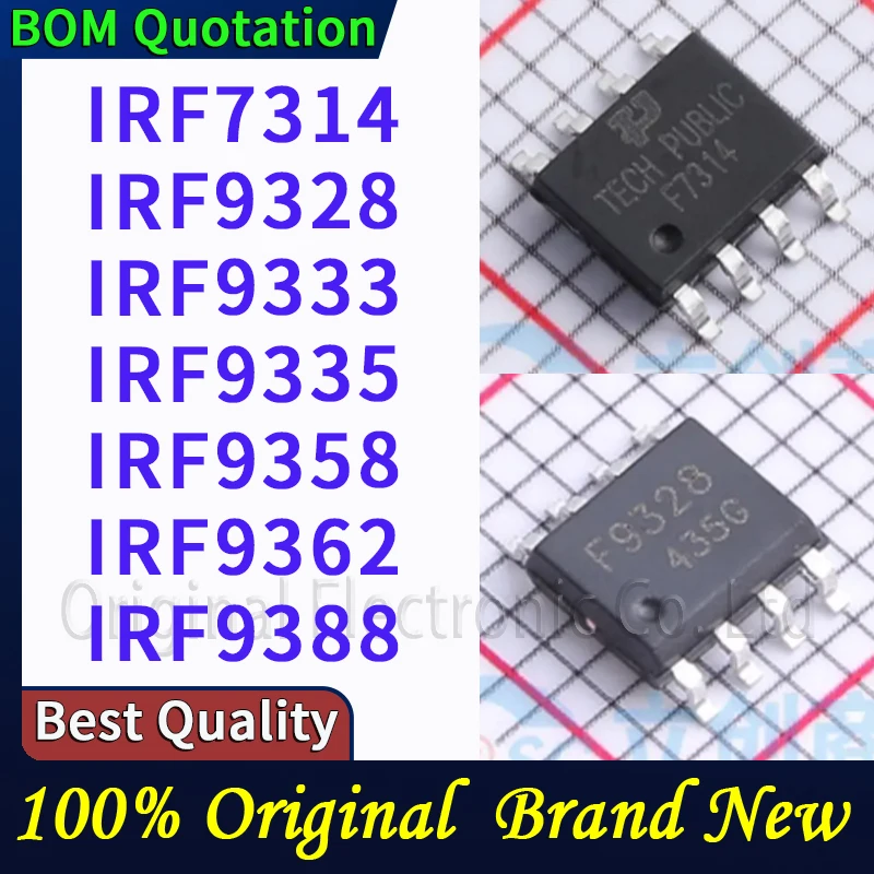 

5pcs/lot IRF7314 IRF9328 IRF9333 IRF9335 IRF9358 IRF9362 IRF9388 In stock Original High quality