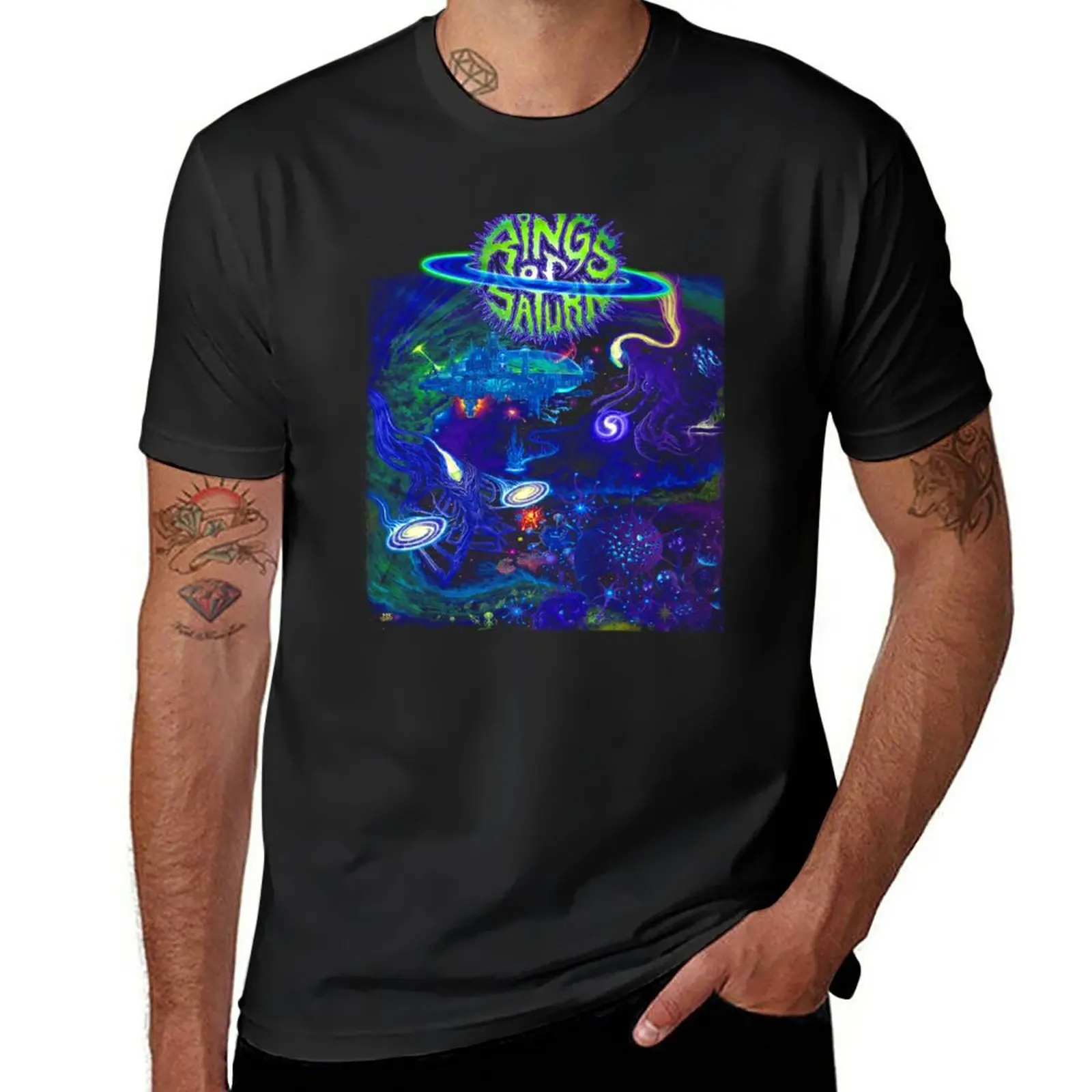 

New Bloodhoof Rings of Saturn Xeno Heavy Metal Got Your Six Black Long Sleeve T-Shirt vintage clothes sweat shirts, men