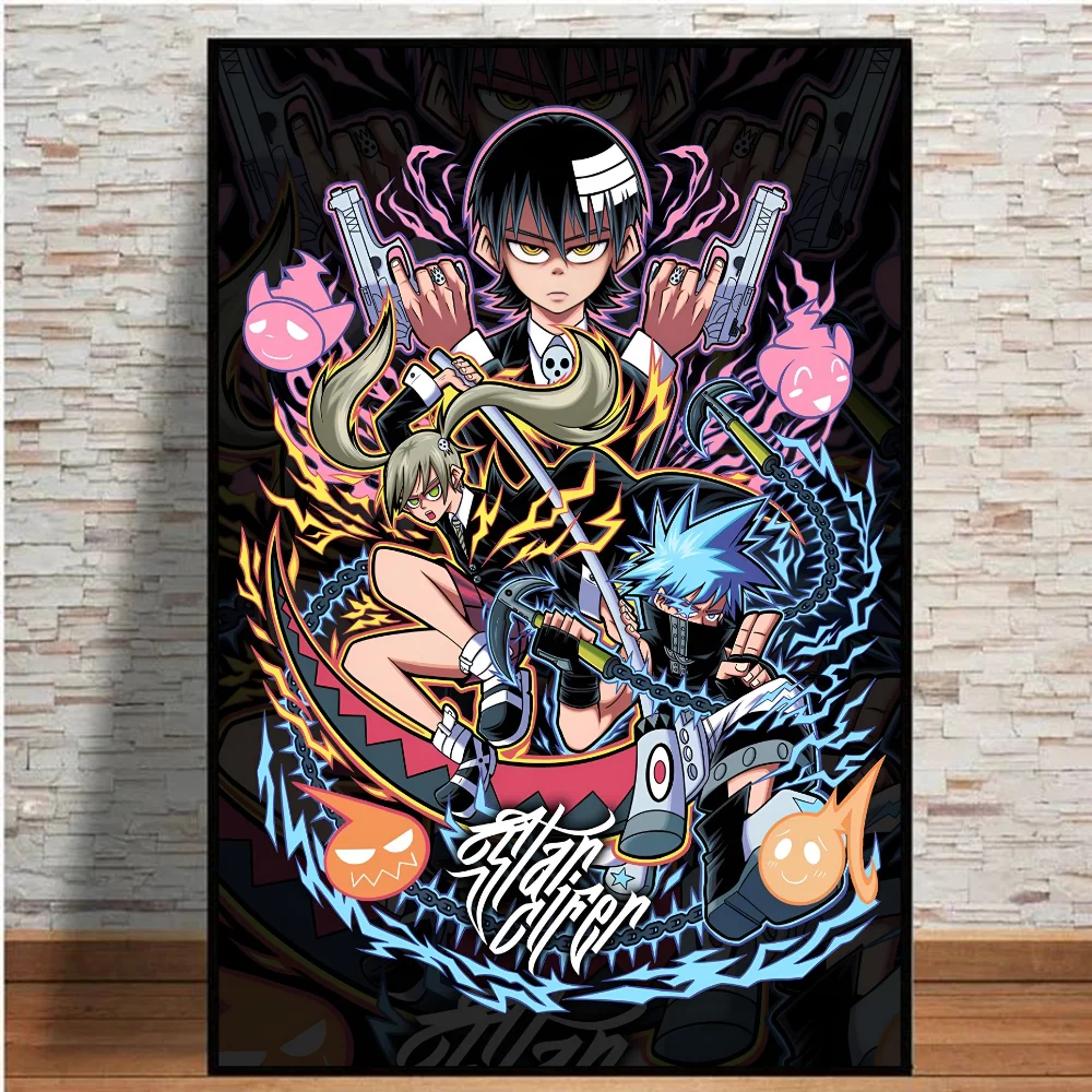 1 قطعة S-الروح E-Eater أنيمي المشارك ورقة طباعة غرفة المعيشة المنزلي غرفة نوم مدخل بار مقهى الفن اللوحة الديكور #6