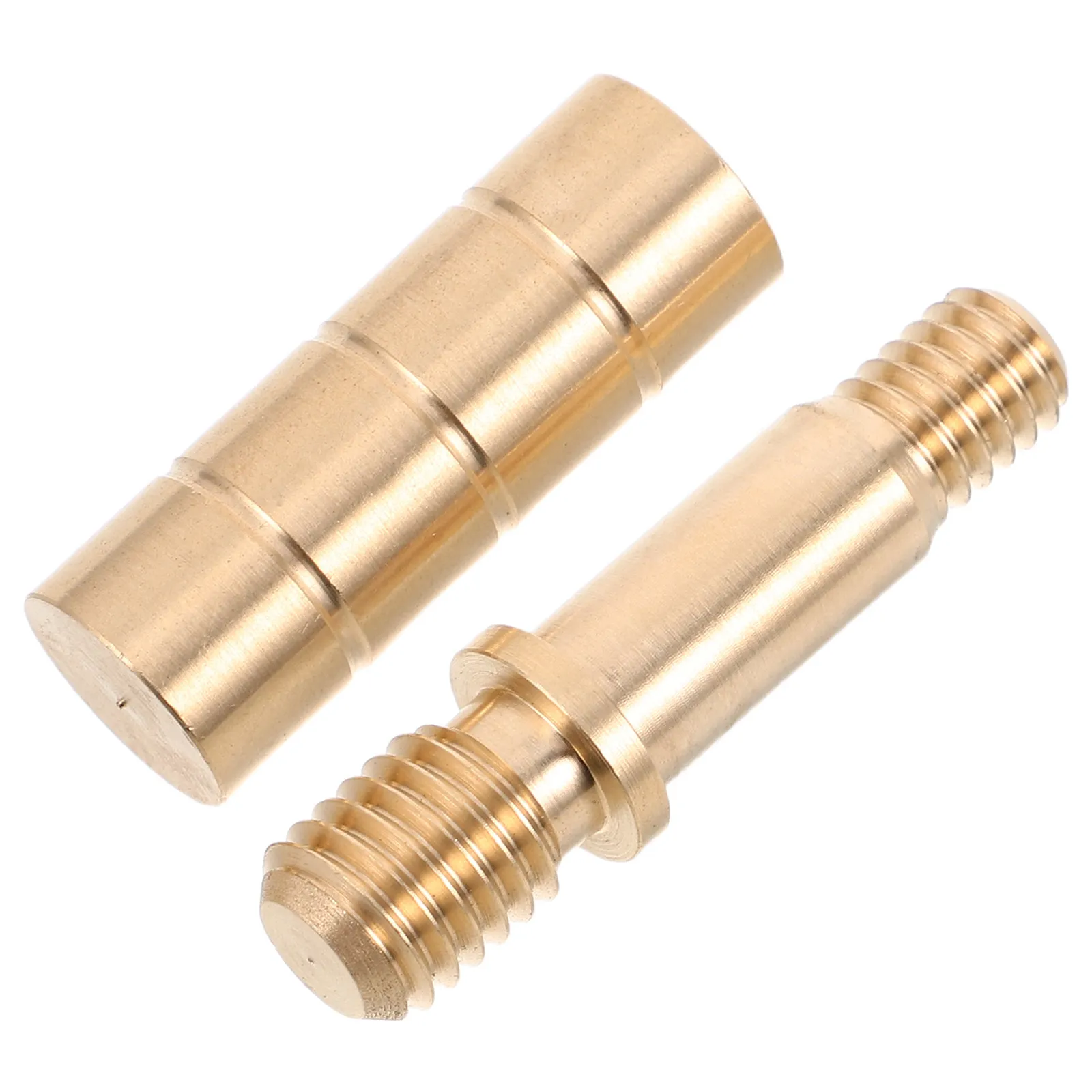 

1Set Brass Pool Cue Joint Screws Set for Billiard Cue Sticks Universal Fit Cylindrical Design Extended Handle Stable Connection