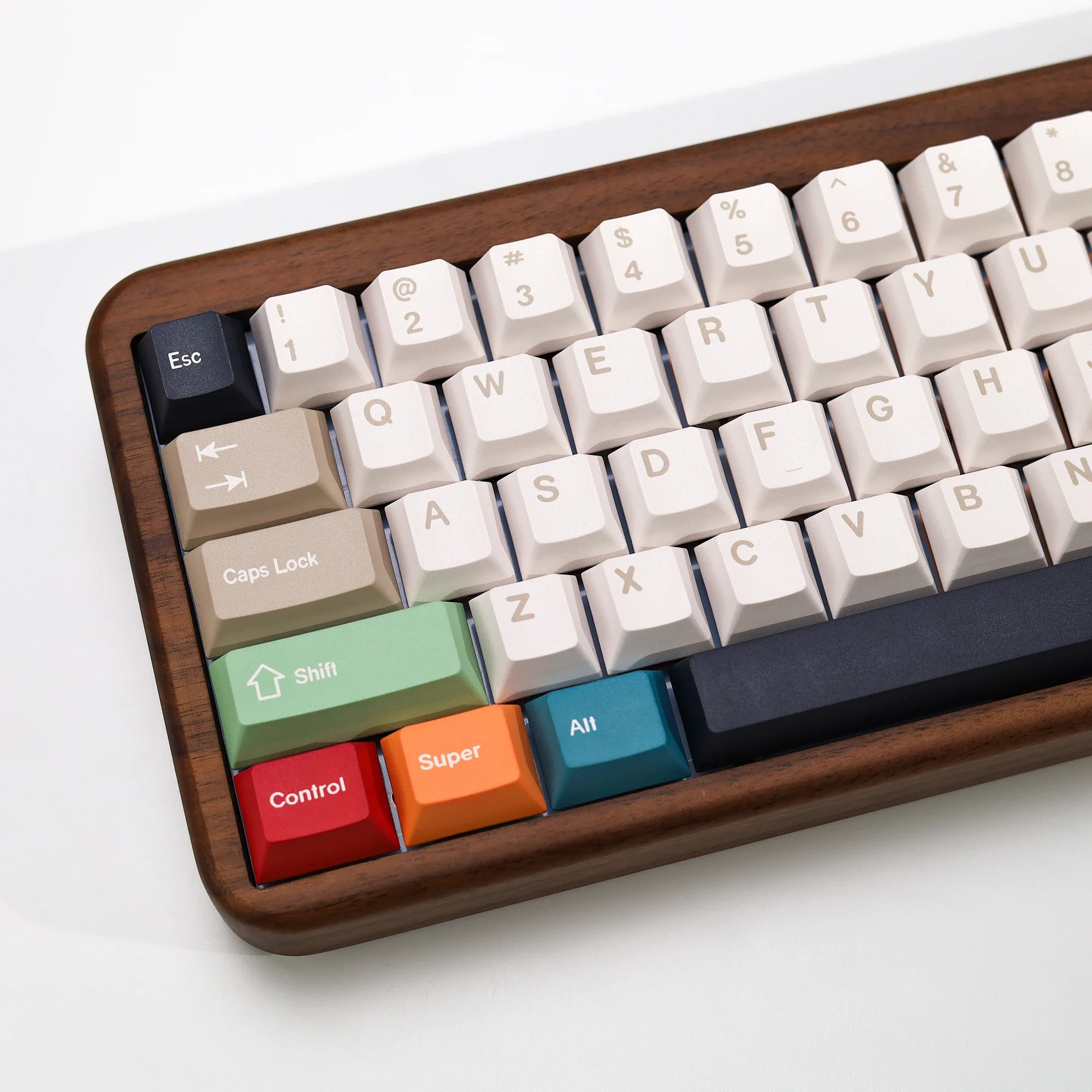 KBDiy GMK Foundation Keycaps PBT Cherry Profile voor mechanisch toetsenbord Keycap 75% aangepaste Retro 143 toetsen Caps voor MX-schakelaars