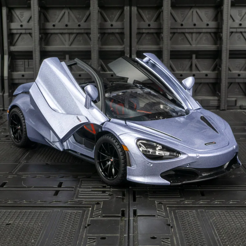 Porte modello di auto in lega 1:24 McLaren 720 su entrambi i lati che possono essere aperte con funzioni di suono e illuminazione simulate