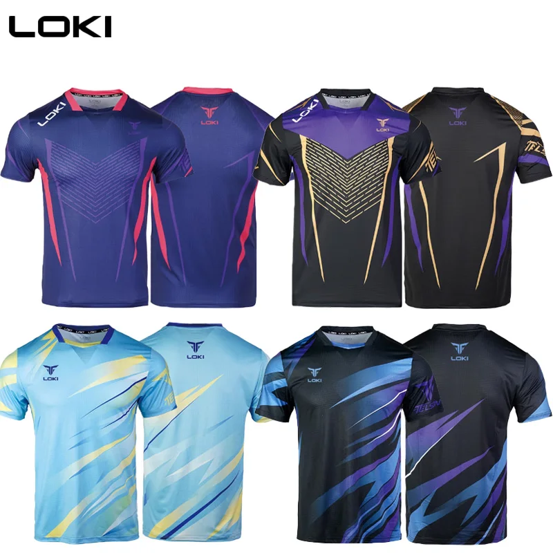 LOKI Unisex Table Tennis Sport T-Shirt Men Women Zero Restriction