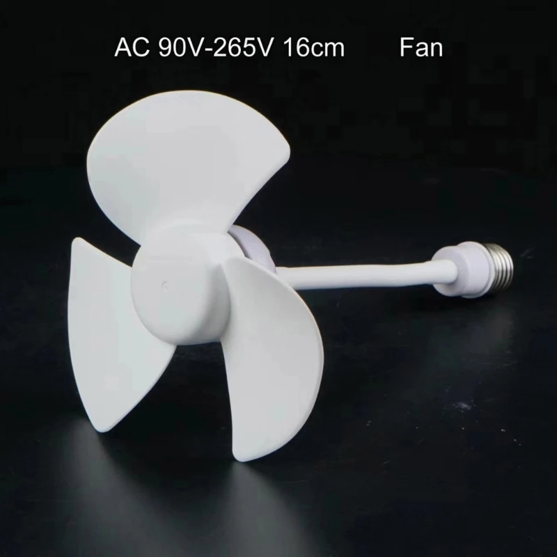 

6inch Chandelier Fan E27 Thread Ceiling Fan 360 Degree Adjustment Low Noise Electric Fan 1000RPM Cooling Fan for Indoor