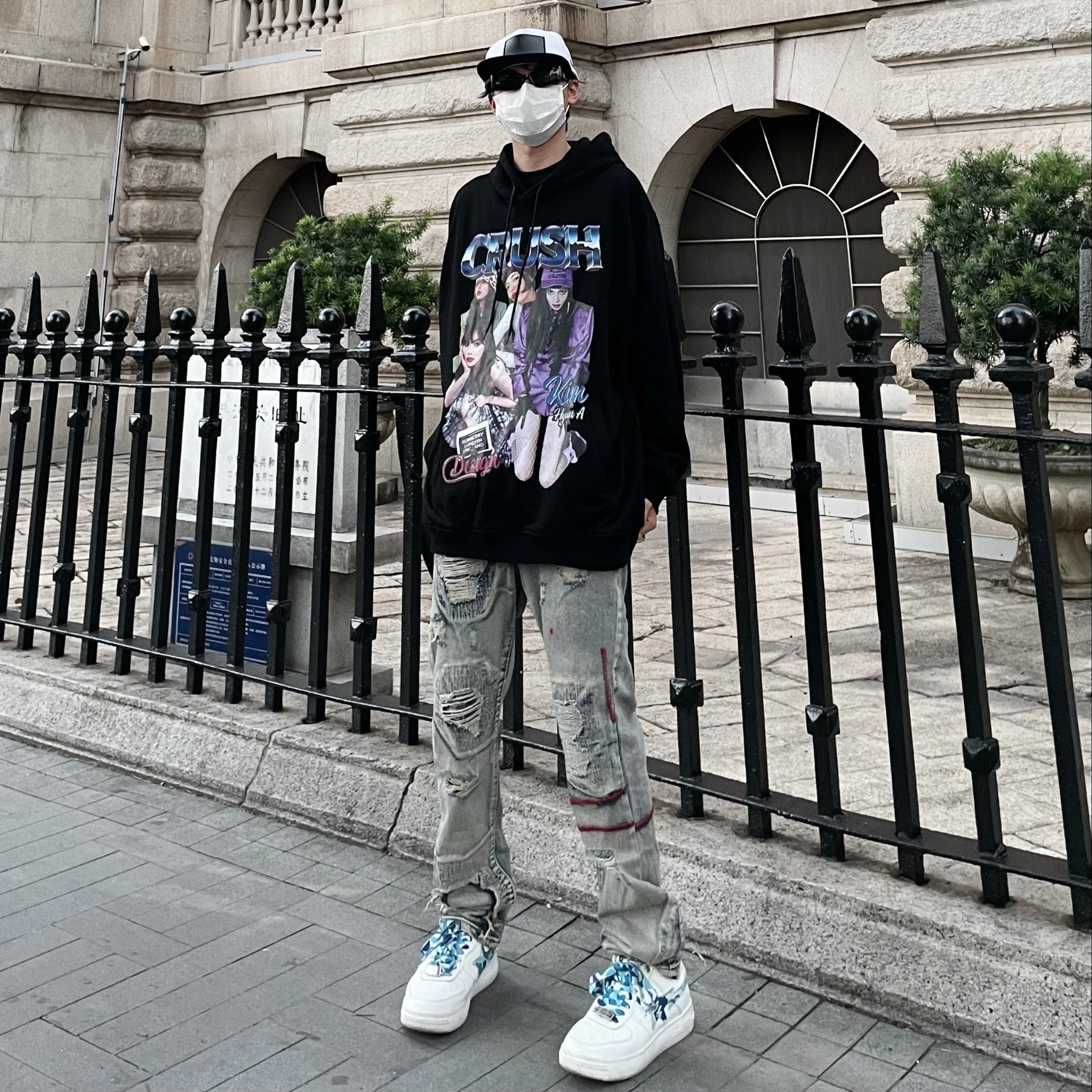 

Men's plus Size Denim Jeans Autumn Winter Trendy Design Waed Cotton Fabric Long Pants Street Sle Casual Youth Faion