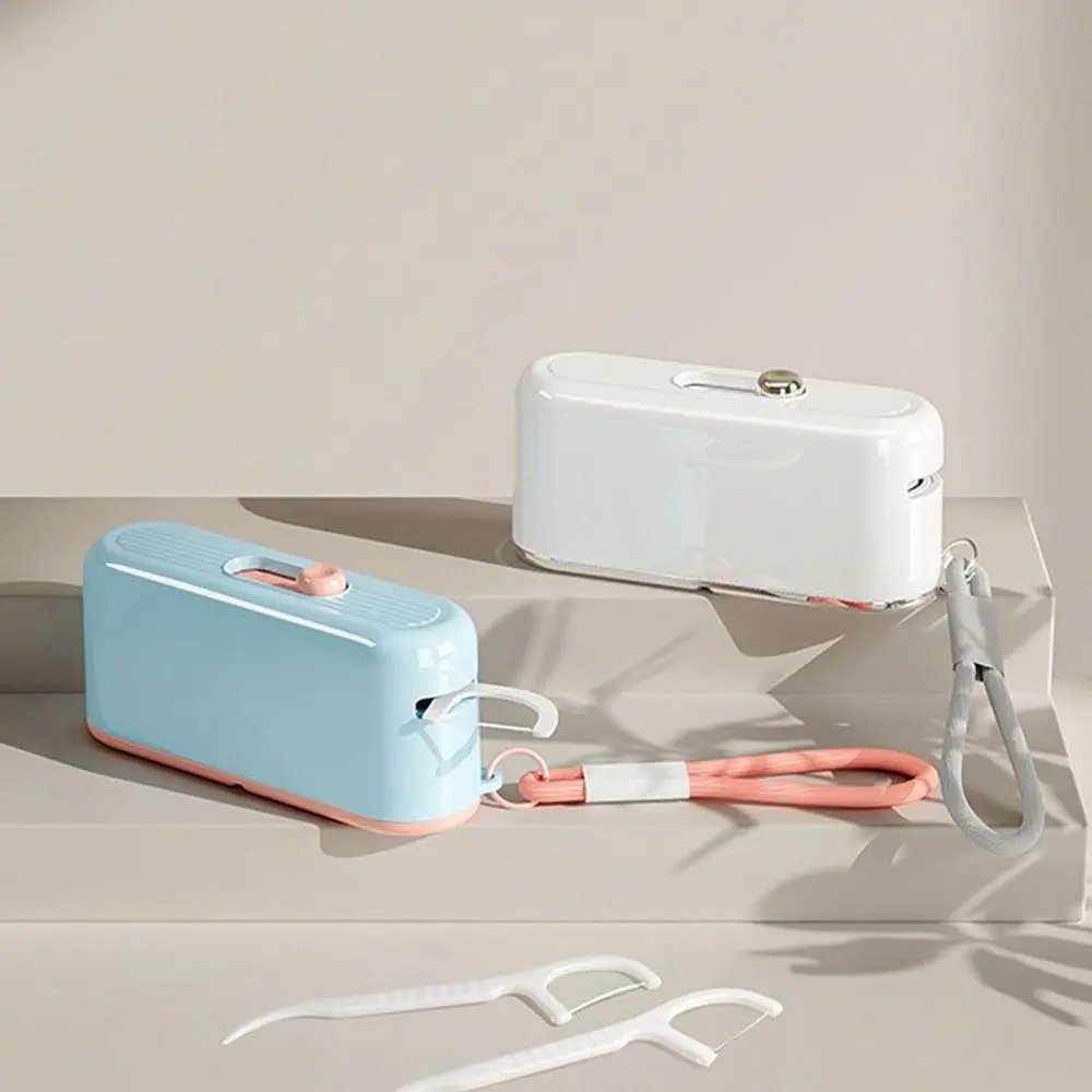 

Уход за полостью рта, автоматический выдвижной дозатор нити, нажмите с 10 шт., органайзер для палочек для нити, удобный многоразовый