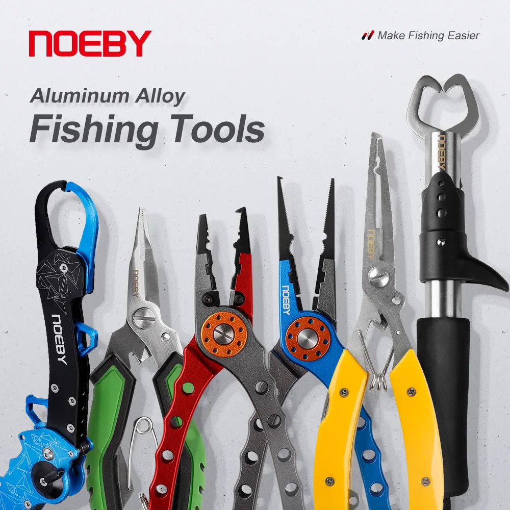 Noeby Neuer zusammenklappbarer Angelgriff aus Aluminiumlegierung, Fischlippengriff, Angelhaken-Controller, verstellbar mit Verbindungsring, Angelwerkzeug – Detail 5