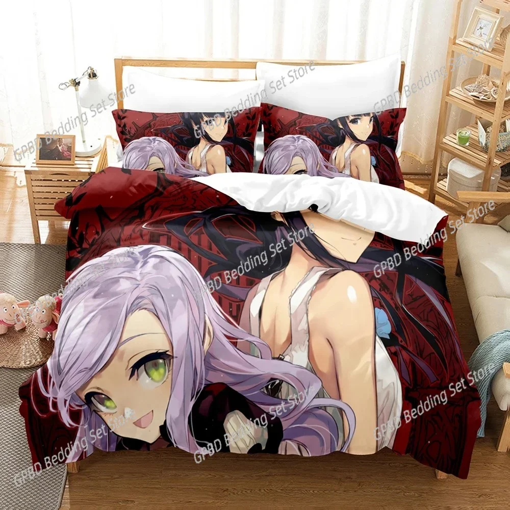 3D Death March to the Parallel World Rhapsody Bedding Set Single Twin Full Queen King Size Bed Set Adult Bedroom Duvet Cover Set