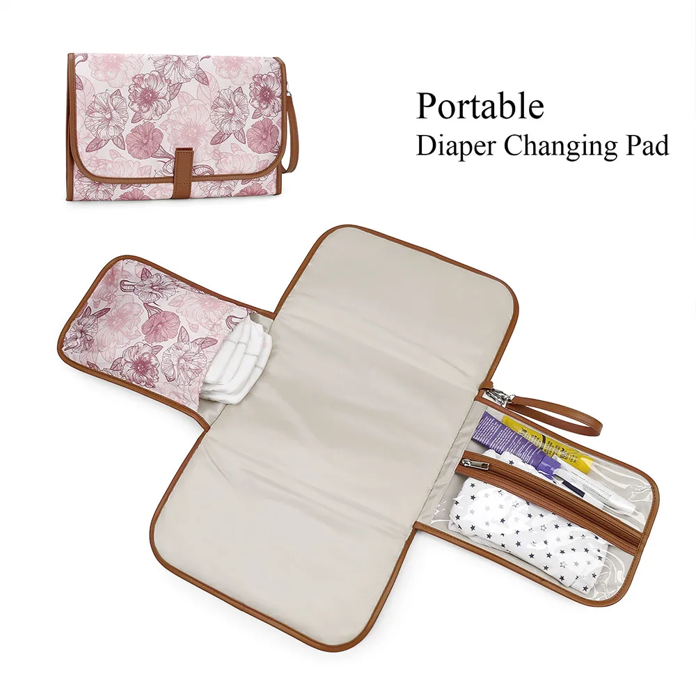 

Portable & Stylish Diaper Changing Pad for Moms | Adjustable Straps, Soft & Durable Disposable Diaper Cover Diaper Bag Daily Use