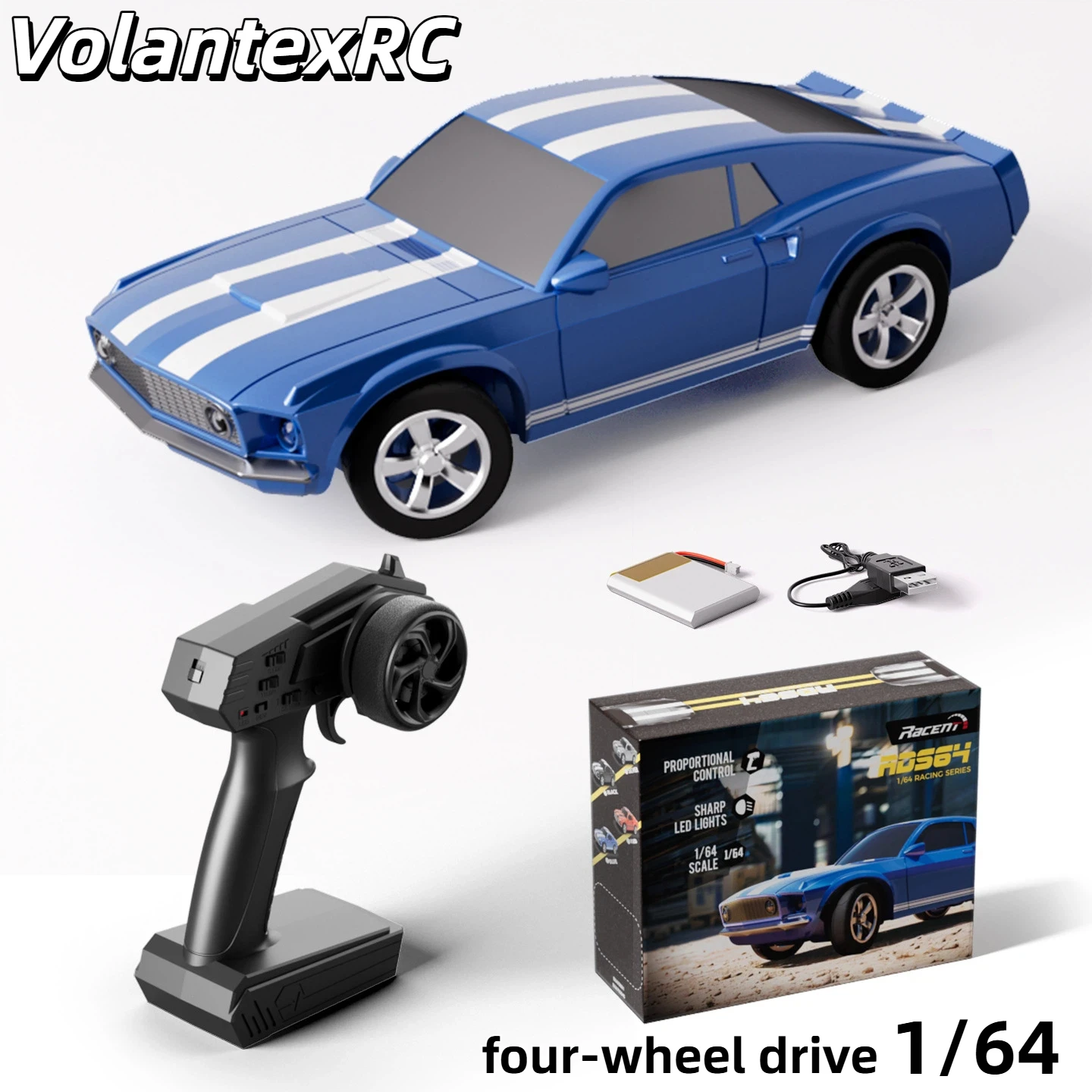 

Радиоуправляемая машинка Volantex, масштаб 1:64, миниатюрная, с полным пропорциональным управлением, гироскопической стабилизацией, задним приводом, для настольных гонок, перезаряжаемая через Type-C