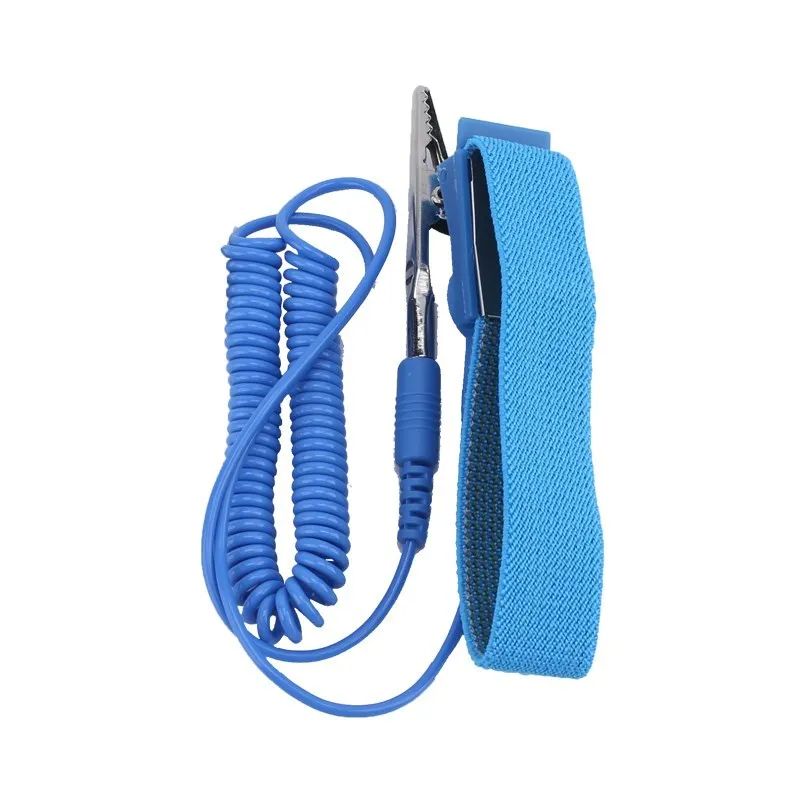 Imagem -06 - Correia de Pulso Cinto de Tornozelo Pvc Rope Grounding Pulseira Antiestática Oficina para o Corpo Humano Proteção Eletrostática com Fio