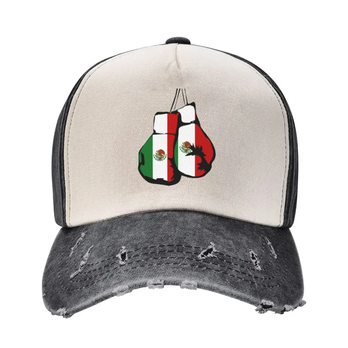 

Mexico Flag / Mexican Boxing Gloves Baseball Cap Vintage custom caps Snapback Cap winter hats for men Girl'S Hats Men's