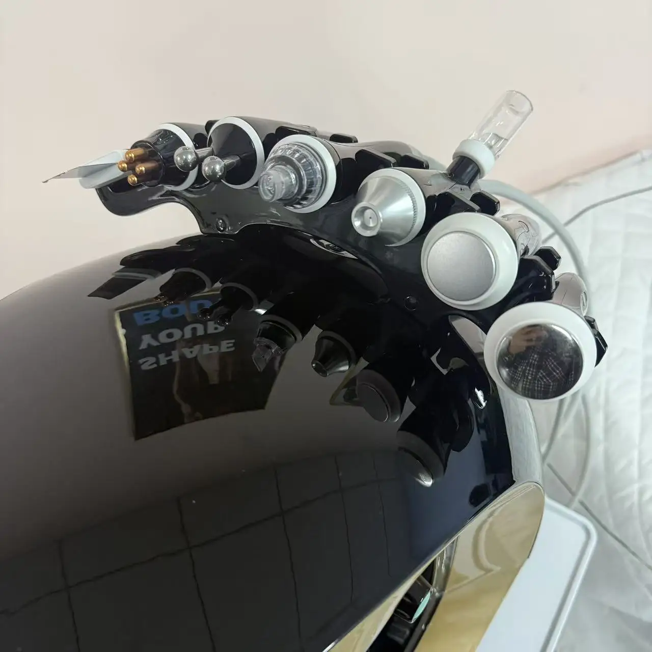 جديد ذكي الجليد الأزرق 7 في 1 الأكسجين هيدرو جلدي هيدرا آلة للوجه أكوا قشر مايكرو آلة تجديد الجلد تبييض #6