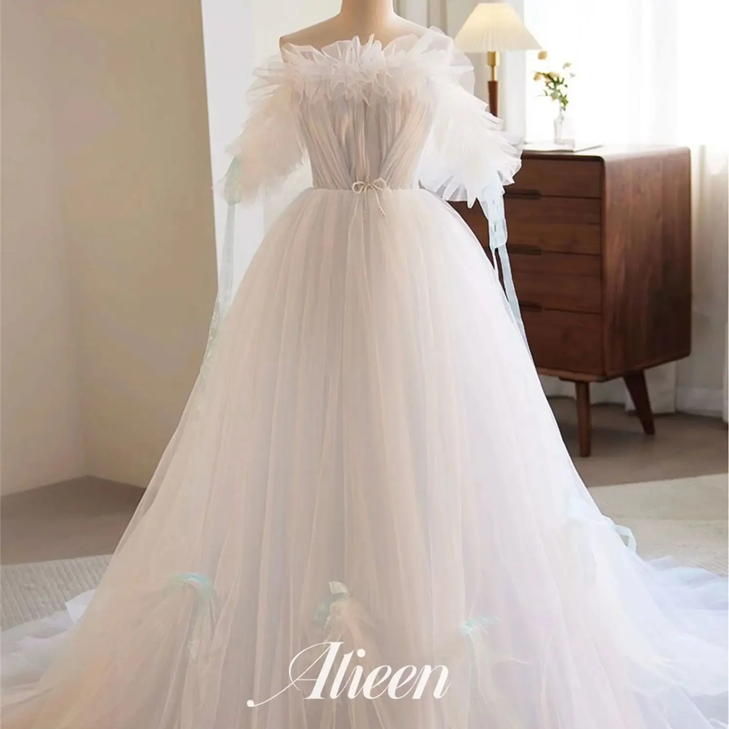 

Aileen Wedding Dress A-line Ivory White Elegant Party Dresses for Women Luxury Woman Evening Prom Sharon Happy Graduation 2024