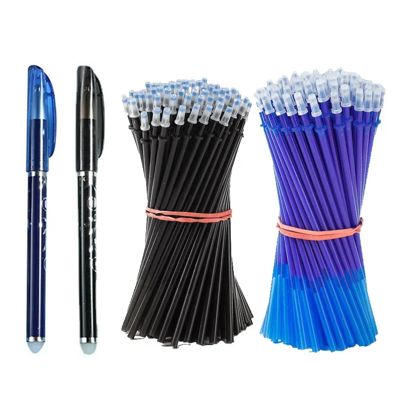 3/23/30Pcs Erasable Pen Gel Pens 0.5mm Black/Blue Ink Pen Refills Set For School Supplies Student Writing Exam Stationery Pens