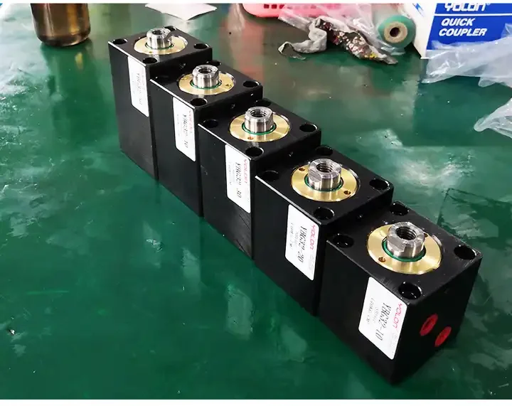 أسطوانة هيدروليكية رفيعة مدمجة من سلسلة YBG 14MPA تتحمل 40 مم مع أسطوانات قصيرة بقطر الأنبوب الداخلي 50 مم #6