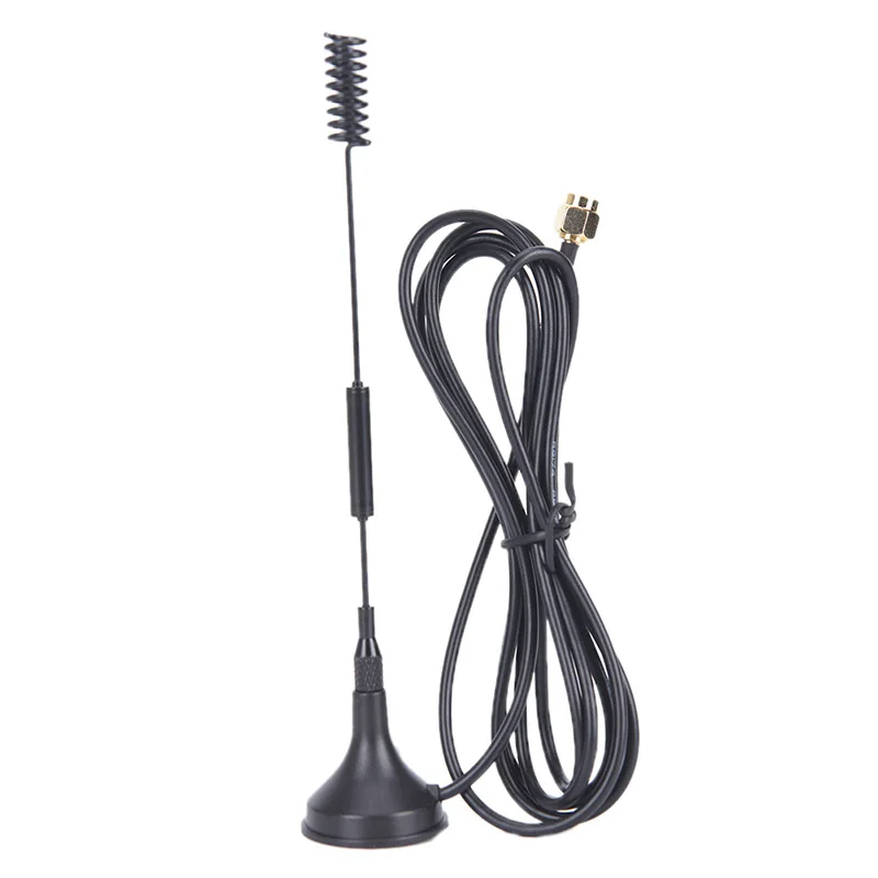 12 dbi 433 MHz Antena półfalowa Antena dipolowa SMA męska z podstawą magnetyczną — zdjęcie 3