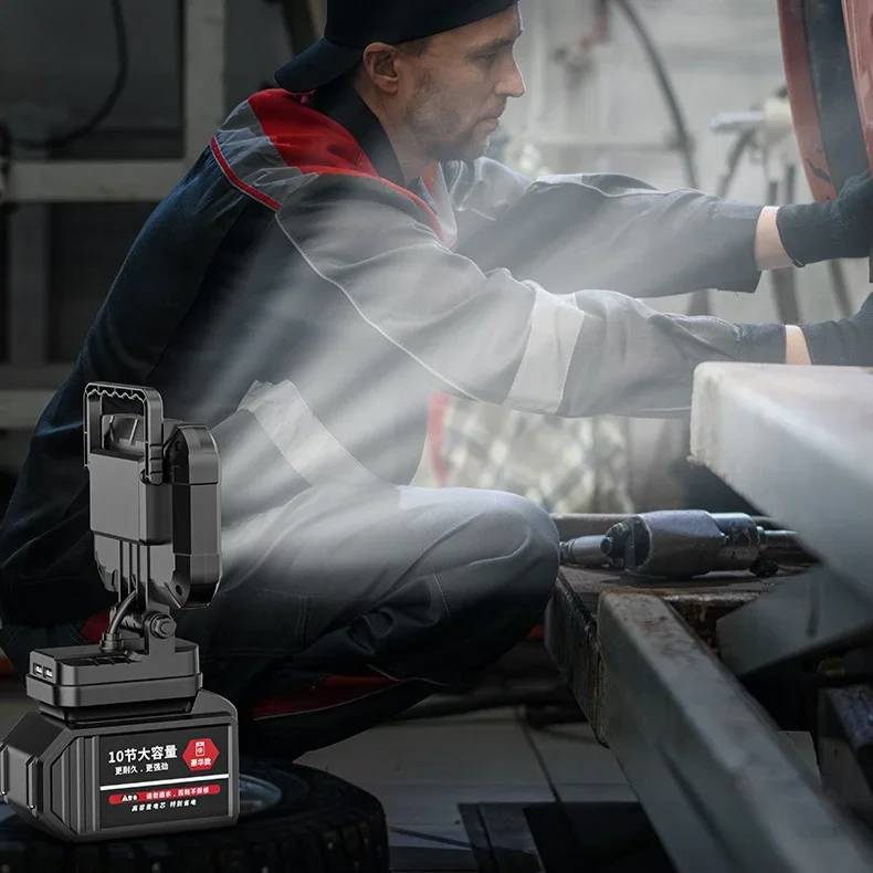 

Наружный рабочий фонарь для аккумуляторов Dewalt/Makita/Milwaukee, портативный светодиодный светильник с USB-портом, 3-дюймовый фонарик, беспроводной.