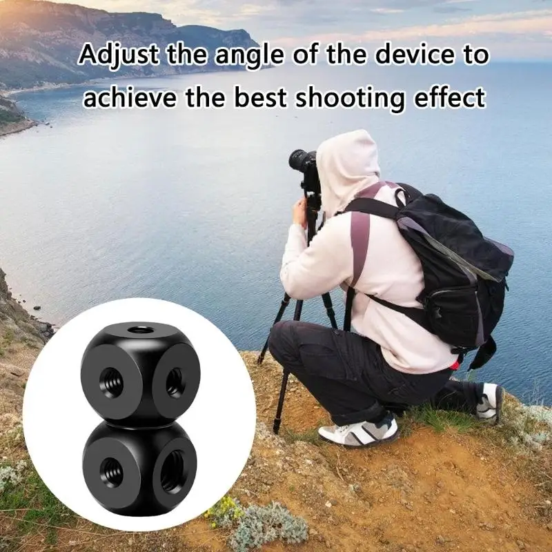 1/4 3/8 محول فتحة ثقب المسمار قوس التركيب ل DSLR قفص مصباح فلاش الحامل شاشة ترايبود ميكروفون حامل