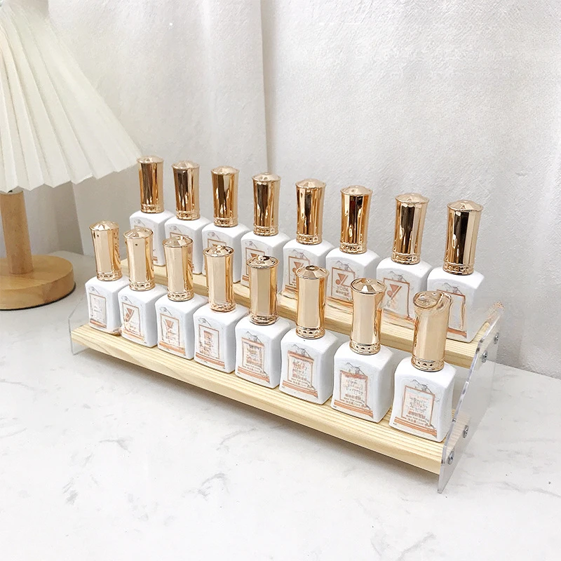 2/3/4Layer Nail Polish Organizer Acrylic Organizer Shelf Clear Cosmetic Rack Tools Holder Frame Jewelry Stand Storage Box