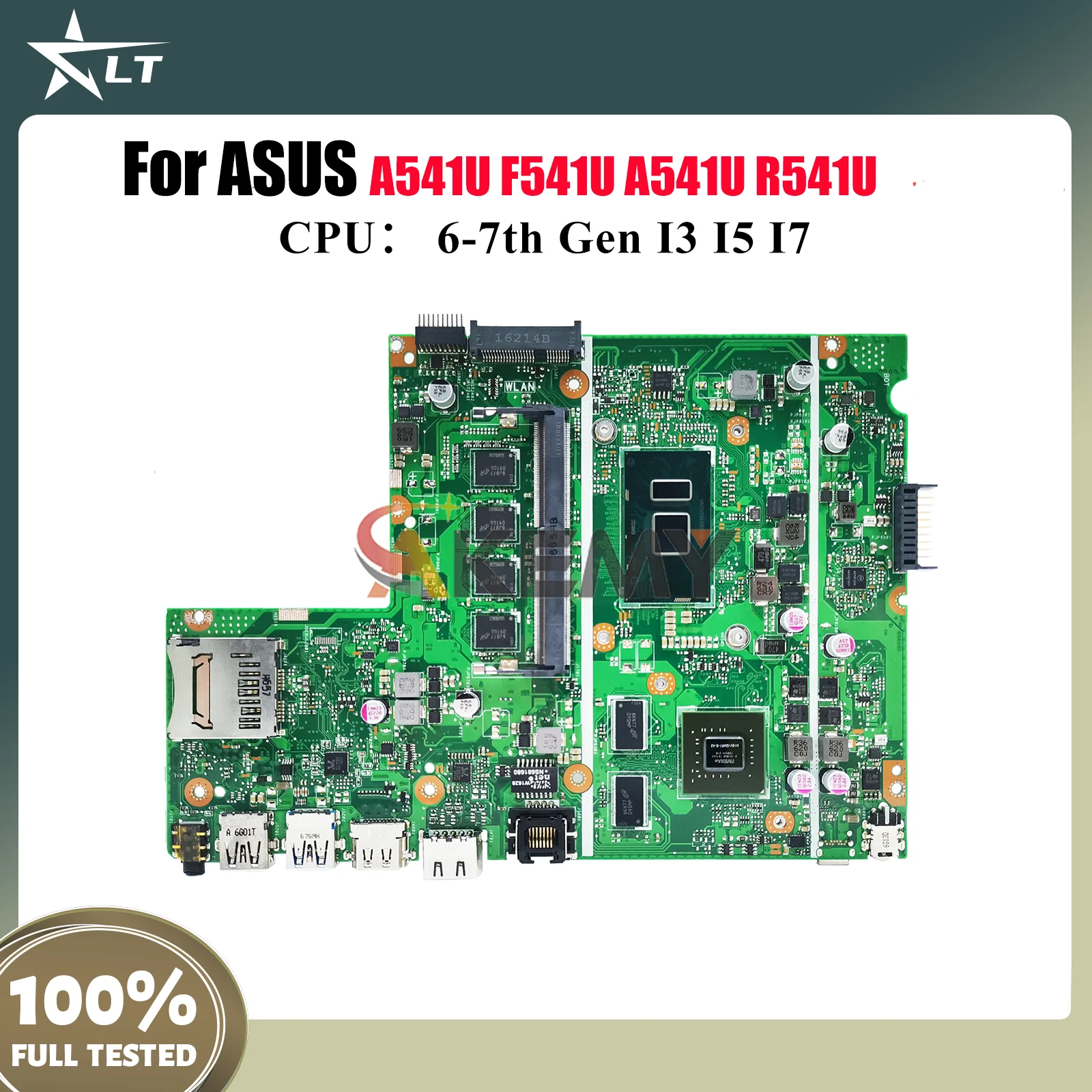 

X541UV Материнская плата для ноутбука ASUS VivoBook X541UVK X541UV X541UJ A541U R541U F541U X541U A541U X541UAK Материнская плата I3 I5 I7 CPU