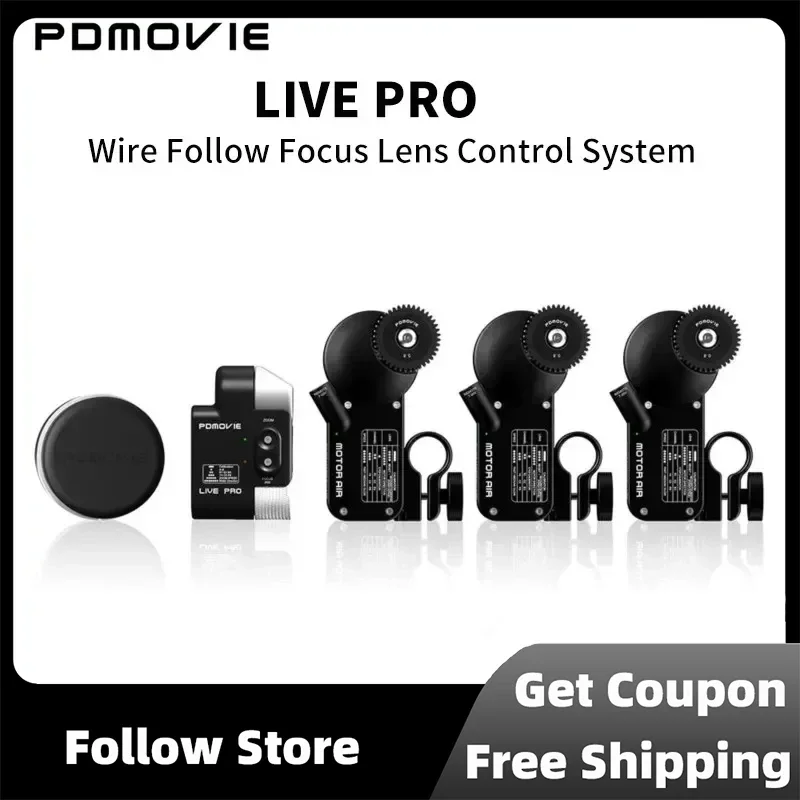 PDMOVIE LIVE PRO Wire Follow Focus Control System Remote Control For Camera Cine Cinema Lens For Micro SLR Camera SLR Camera