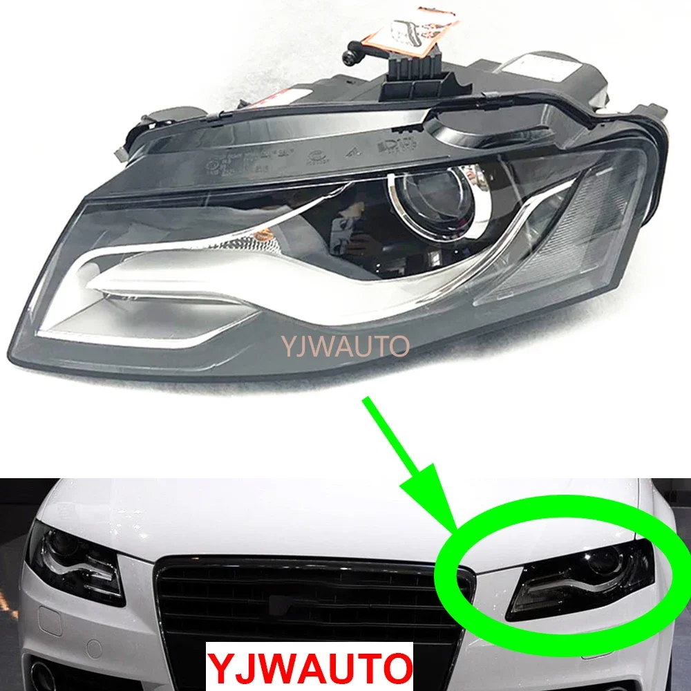 For Audi A4 B8 20092010 2011 2012 Headlights Car Headlamp Assembly with Day Running Lamp XENON Whole Auto Light Assembly