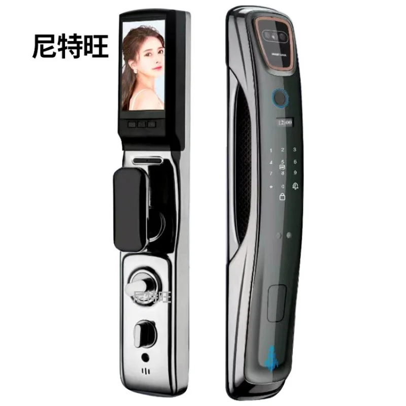 Face Recognition Fingerprint Lock Visual Electronic Password Lock Household Anti-Theft Door Lock Automatic Entry Door Door