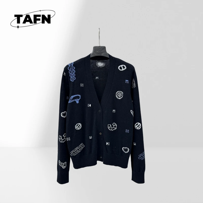 

Женский шикарный кашемировый кардиган в стиле ретро — качество премиум-класса для повседневных прогулок на 2025 год, классический дизайн с современным комфортом AI1026