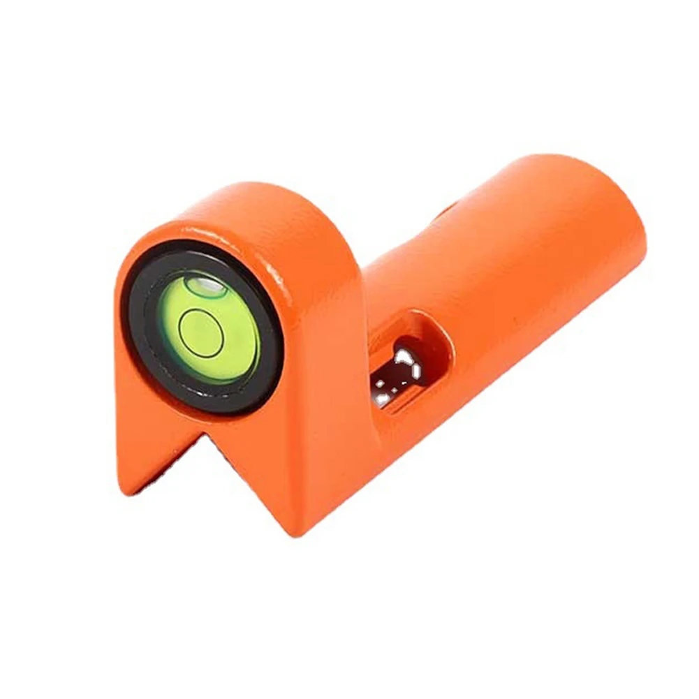 Die-Cast Aluminum 90° Right Angle Level With Adjustable Vial For Rod And Pole Alignment Measuring Tools