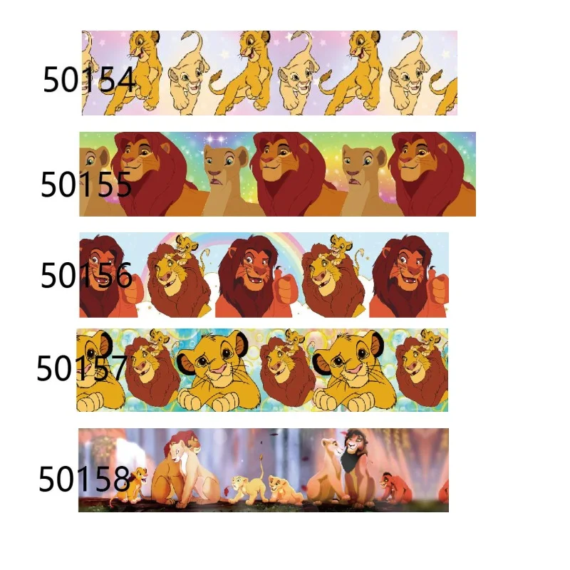 

10yards Printed Disney Lion King Grosgrain Ribbon for DIY Simba Cartoon Bows Craft Supplies Decoration Handmade Materials