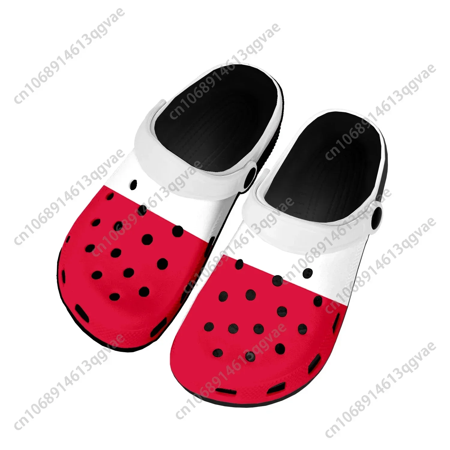 Polish Flag Home Clogs Custom Water Shoes Mens Womens Teenager Poland Shoe Garden Clog Breathable Beach Hole Slippers