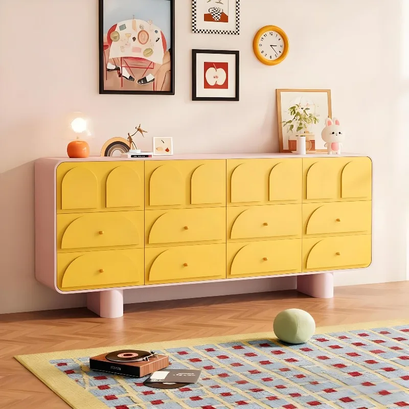 Bamine Cream Wind Nine Bucket  Living Room Wall Locker Bedroom Bedroom Bedside  Storage  Drawer