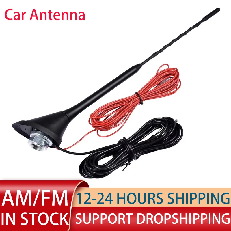Akcesoria samochodowe uniwersalne montowane na dachu AM FM Radio antena zestaw podstawowy aktywny ze wzmacniaczem DAB + Radio FM antena samochodowa maszt antenowy