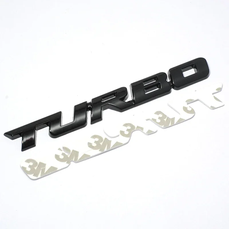1Pc 3D Chrome Zinc Alloy Turbo Boost Emblem Badge Sticker Car Body Styling Decor Accessory