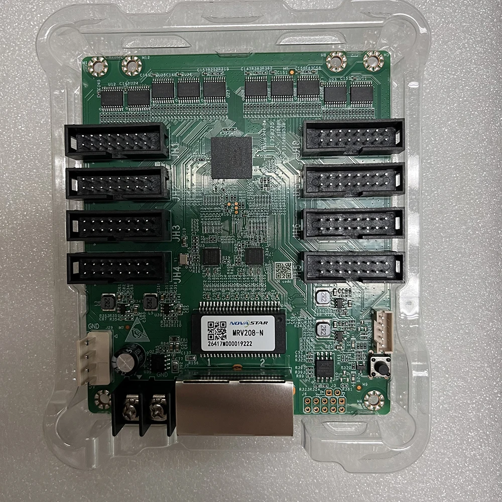 Nova MRV208-N Receiving Card 8×HUB75E 512×512 Pixels LED Display Controller Card 18-bit+ Calibration Low Latency for Video Wall