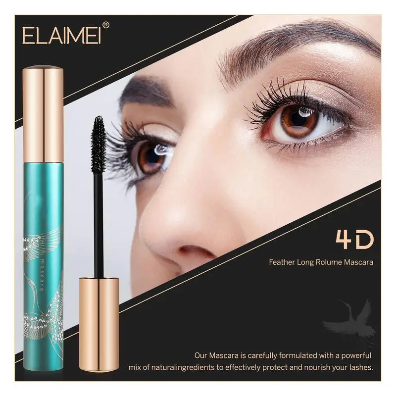 Mascara nero a prova di sbavature volumizzante ciglia e Volume Mascara allungamento Mascara arricciato impermeabile a lunga durata trucco donna