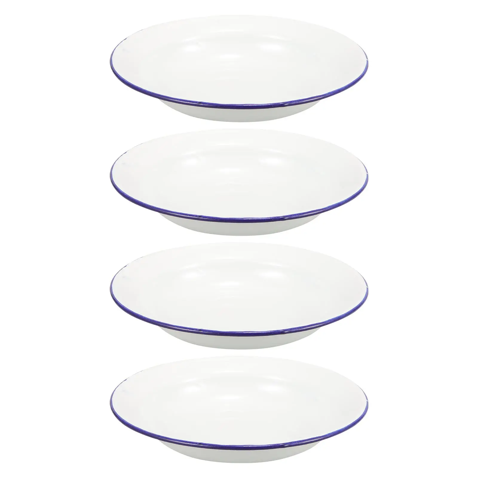 

Reusable Enamel Plate Pasta Platters for Serving Food Party Bone Disc Plates Noodles