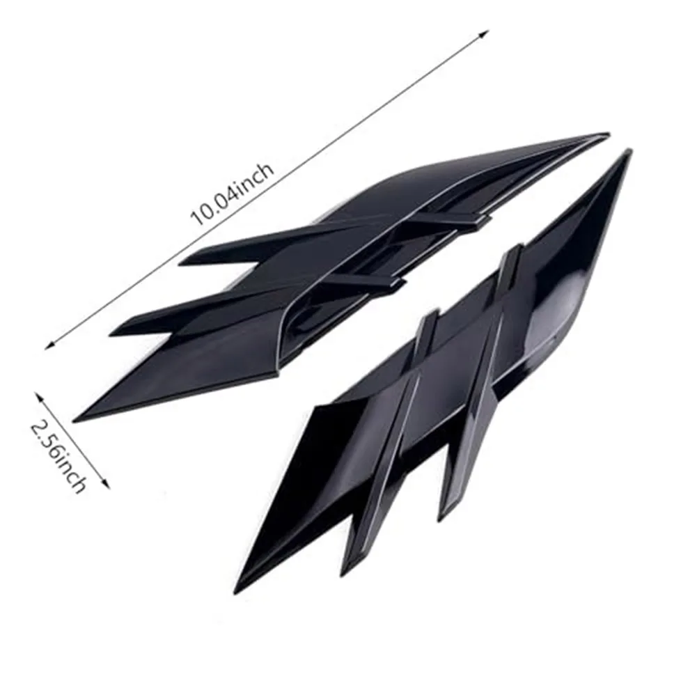 2PCS Automotive Trim for Fender Side Vents and Headlight Eyebrow Integration Designed for OEM Alignment Standards