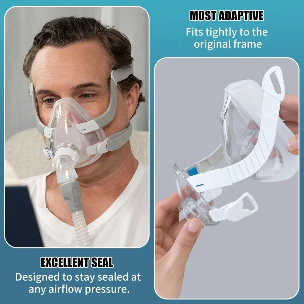 CPAP Full Face Mask Replacement for F20 Style Silicone Cushion Anti Leak Comfortable Fit CPAP Accessories Replacement Parts
