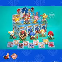 Original Hottoys Cosbi Sega Action Figure Sonic Hedgehod Anime Figures Children Toys Ornament Birthday Gift