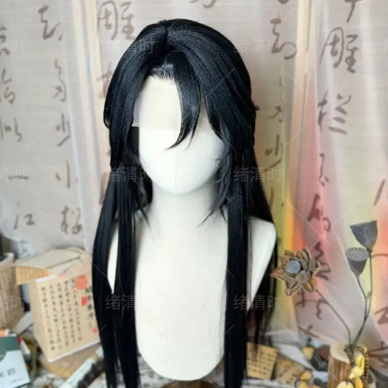 

ff34Shi Mei Styled erha And His White Cat Master Chu Wanning Customized Wig Anime Accessories Prop Ear Headwear Halloween Gi
