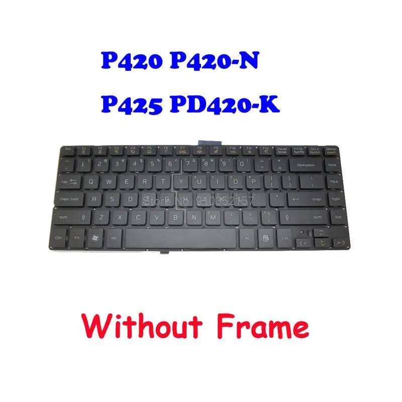 New NO Frame Korean KR Laptop Keyboard For LG P420 P420-N P425 PD420 LGP42 PD420-K Turkish TR Spanish SP Arabia AR Hebrew HB