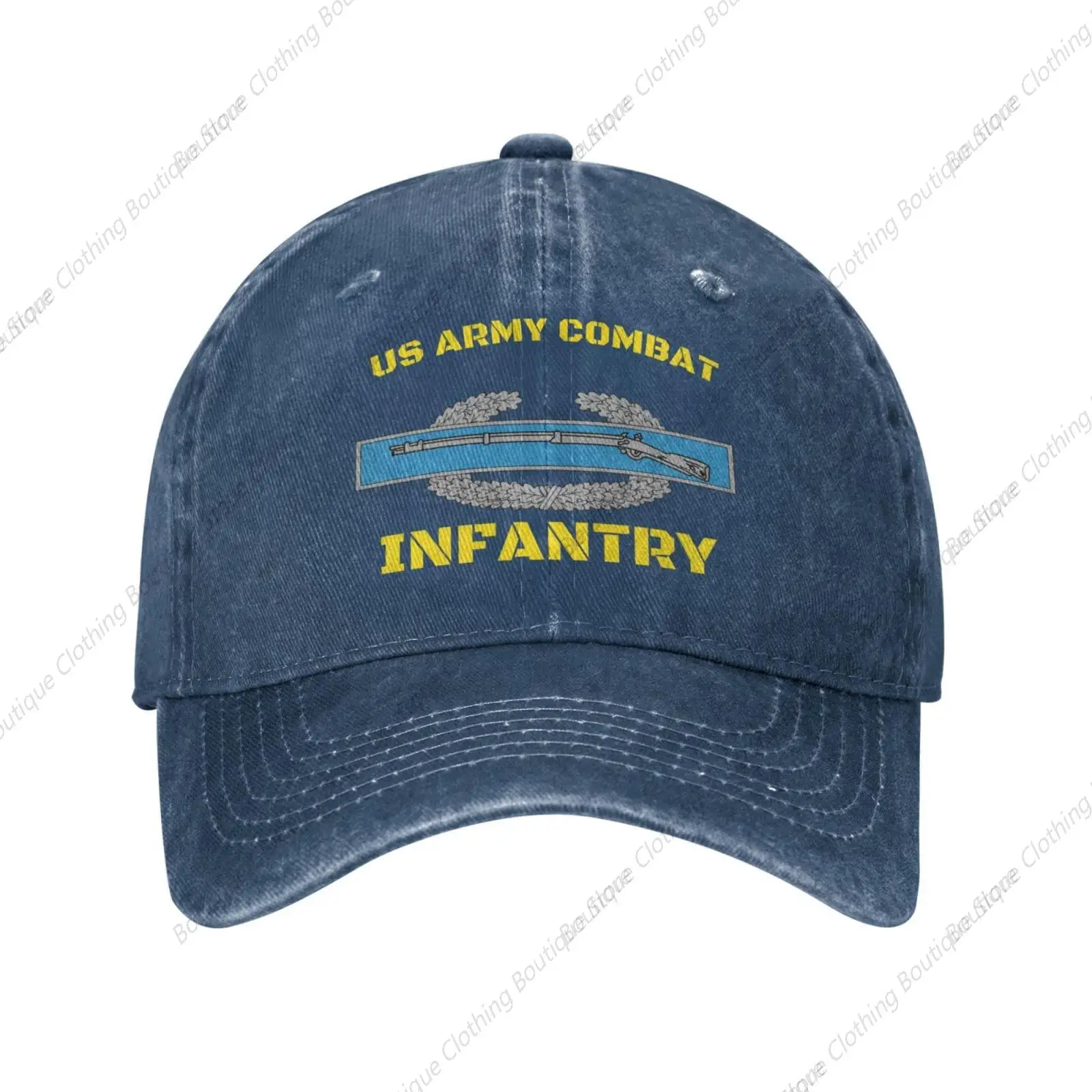 

Us Army Combat Infantry Badge Hat Adjustable Baseball Cap Dad Cap Unisex Hat