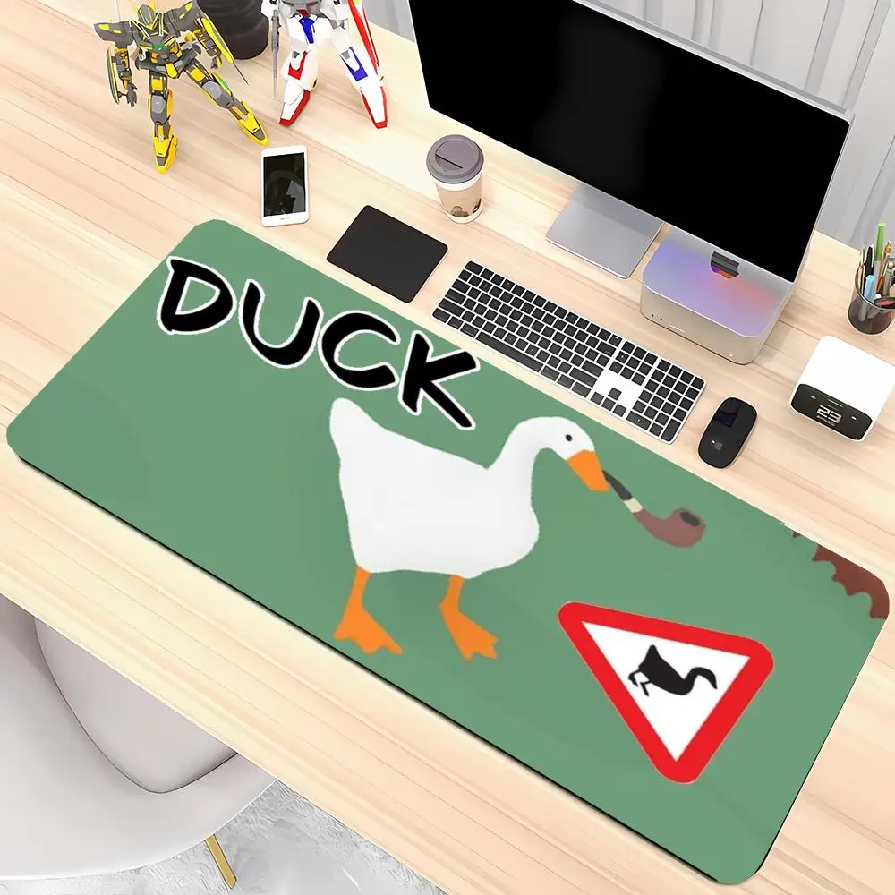 Grey crown lame duck goose mousepad simple funny cartoon goose art mat for study desktop