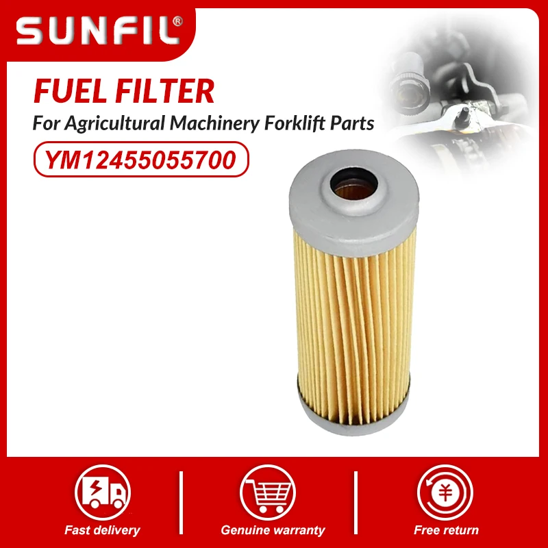 

YM12455055700 FF5259 CH10479 P502166 1000000990 72276231 11713230 Топливный фильтр для деталей вилочного погрузчика сельскохозяйственной техники