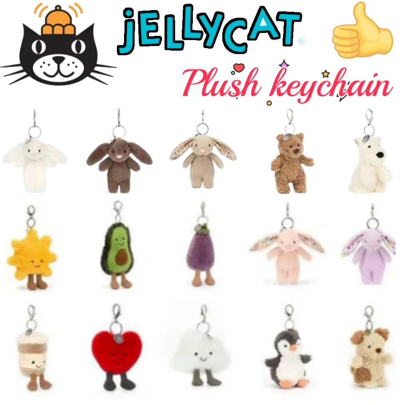 New JC Bashful Bunny Bartholomew Bear Animation Peripheral Creative Secondary Dolls Pendant Bag Cute Decorative Accessories