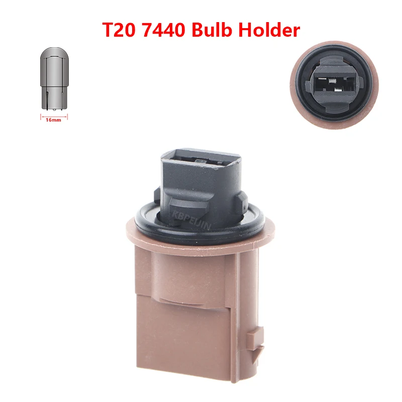 For Jeep Wrangler Compass Ford Mustang Turn Signal Light Socket T20 7440 Bulb Holder Car Lamp Replacement Parts 1PC